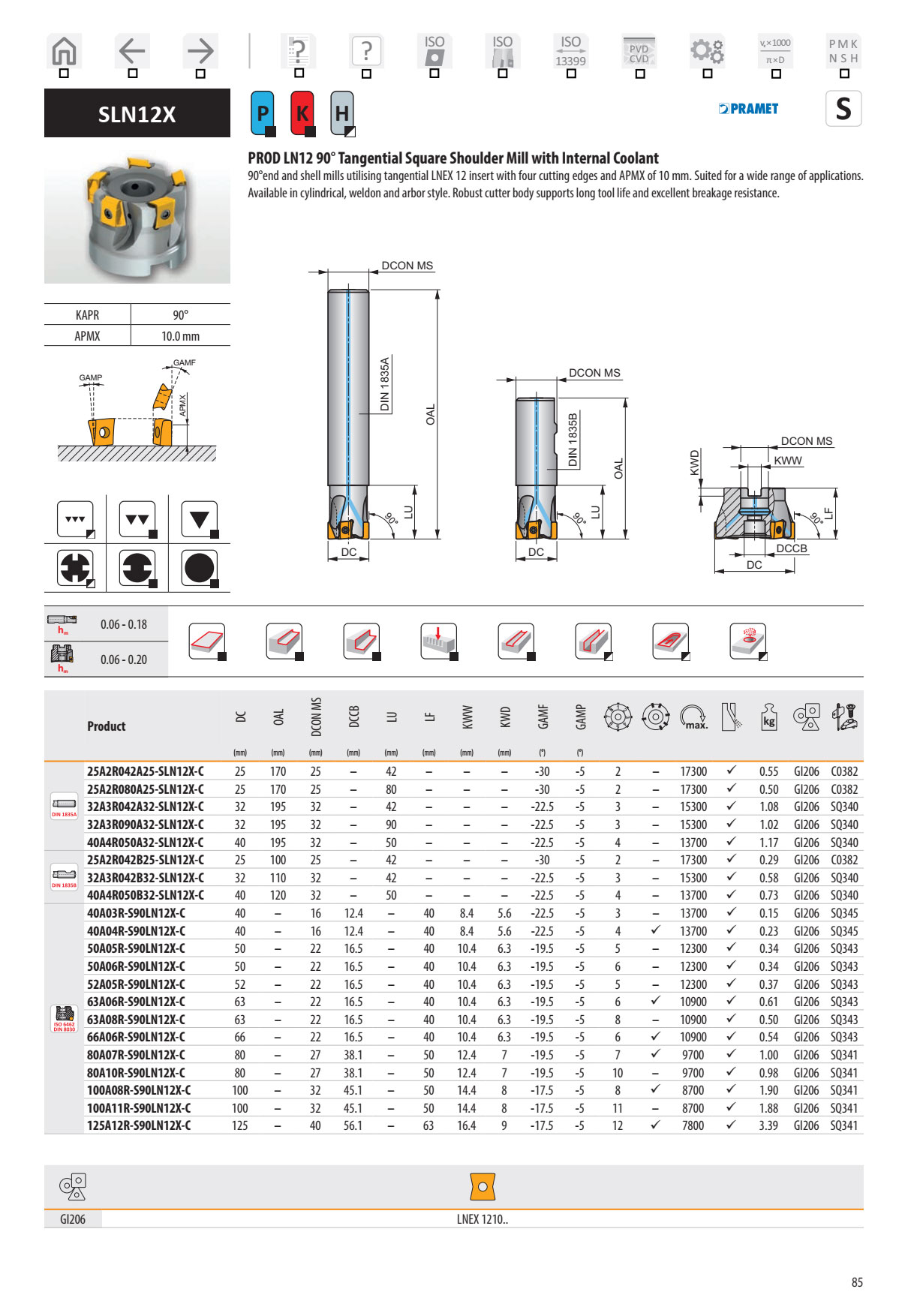 Dao Phay Gắn Mảnh Dormer Pramet SLN12X 1