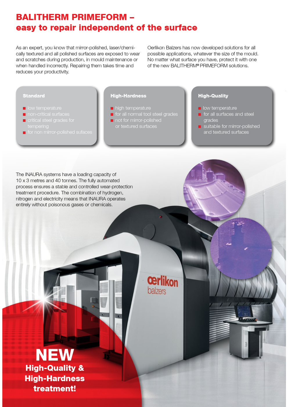 Dịch Vụ Phủ Oerlikon Balzers - BALITHERM PRIMEFORM 2
