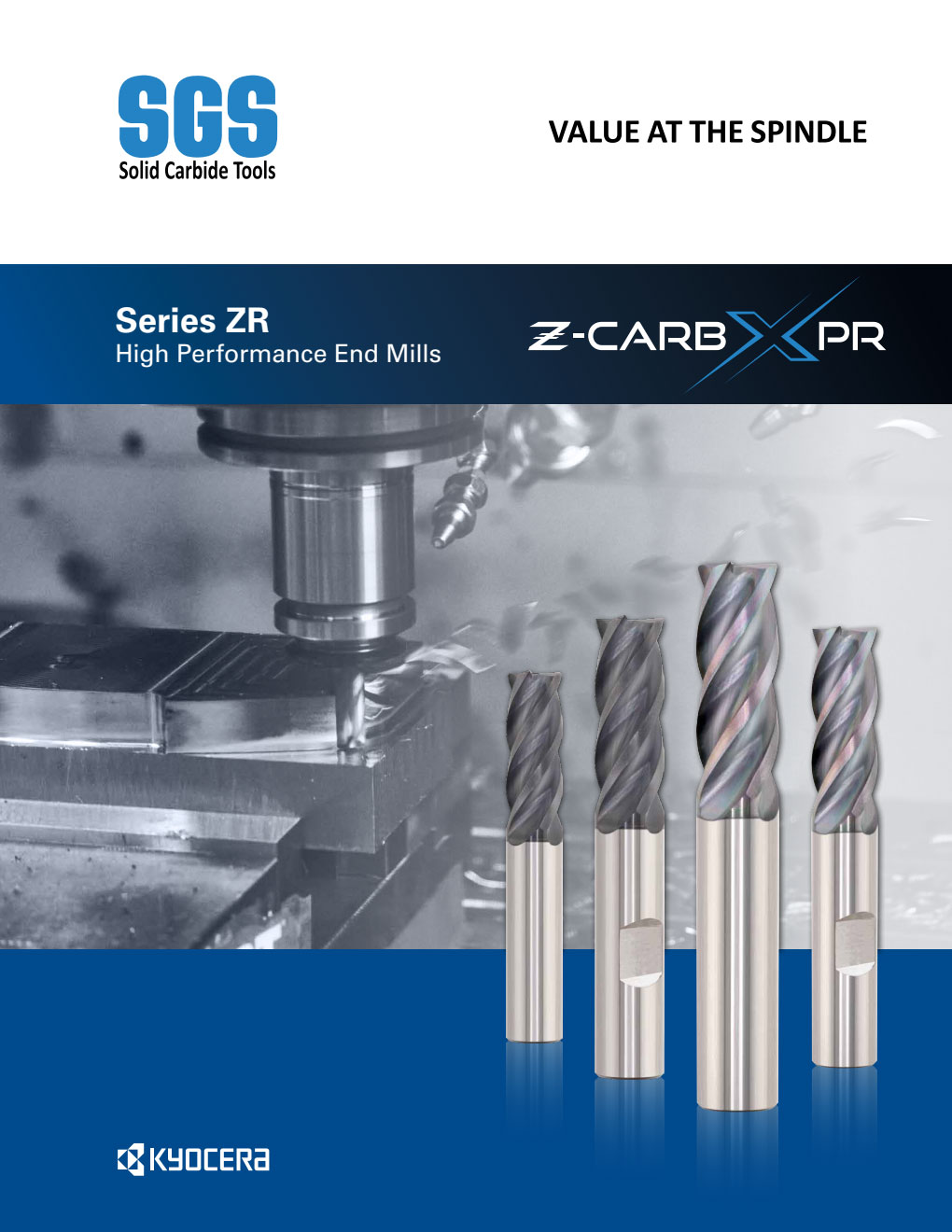 Dao Phay Ngón High Performance Kyocera SGS Z-Carb XPR  1