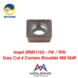 Mảnh Insert Moldino hitachi SPMT1003 lắp cán dao SS4P30 Easy cut 4 corners shoulder mill SS4P  5