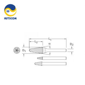 MÙI MÀI HỢP KIM RADIUS END TAPER SHAPE UNIVERSAL SL ATA 5