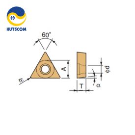 MẢNH DAO TIỆN 1 MẶT HÌNH TAM GIÁC 60 ĐỘ KYOCERA TPMT160308HQ (CA6525) - 3