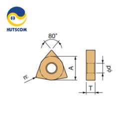 MẢNH DAO TIỆN 2 MẶT HÌNH TAM GIÁC 80 ĐỘ KYOCERA WNMG080408HQ (PR1125) - 3