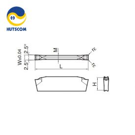MẢNH DAO TIỆN CẮT ĐỨT KYOCERA GDM1316R-003PF-15D (PR1225) - 2