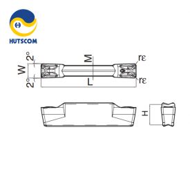 MẢNH DAO TIỆN CHÍCH RÃNH VÀ CẮT ĐỨT KYOCERA GDM4020N-080GM (PR1225) -2