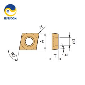 MẢNH DAO TIỆN HÌNH THOI 80 ĐỘ 2 MẶT CNMG120404CQ (CA5525) - 2