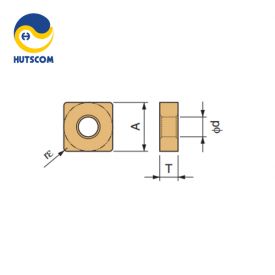 MẢNH DAO TIỆN HÌNH VUÔNG 90 ĐỘ 2 MẶT KYOCERA  SNMG120408PH (CA4515) - 2