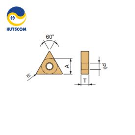 MẢNH DAO TIỆN PHẢI 2 MẶT HÌNH TAM GIÁC 60 ĐỘ TNGG160404R-C (TN60) - 2