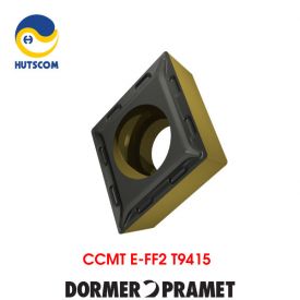 Mảnh Insert Tiện Dormer Pramet CCMT E-FF2 T9415 Gia Công Thép Tốc Độc Cao