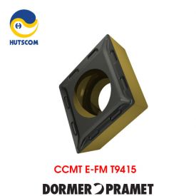 Mảnh Insert Tiện Dormer Pramet CCMT E-FM T9415 Gia Công Thép Tốc Độc Cao
