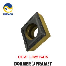 Mảnh Insert Tiện Dormer Pramet CCMT E-FM2 T9415 Gia Công Thép Tốc Độc Cao