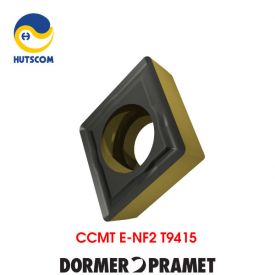 Mảnh Insert Tiện Dormer Pramet CCMT E-NF2 T9415 Gia Công Thép Tốc Độc Cao