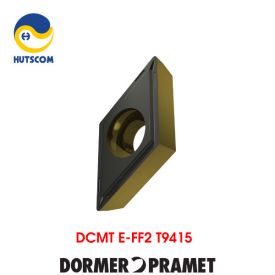 Mảnh Insert Tiện Dormer Pramet DCMT E-FF2 T9415 Gia Công Thép Tốc Độc Cao