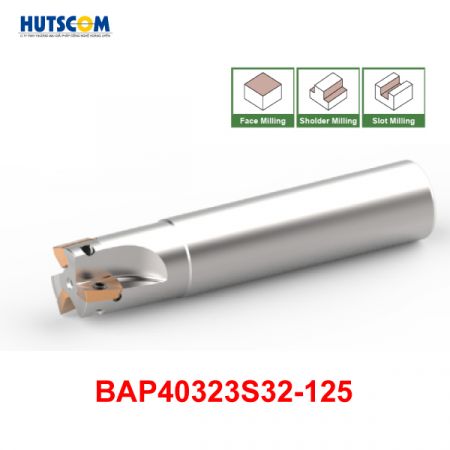 Dao Phay Gắn Mảnh HUTSCOM BAP40323S32-125 Lắp Insert APMT1604