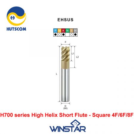Dao Phay High Helix Short Flute Winstar EHSUS Series H700